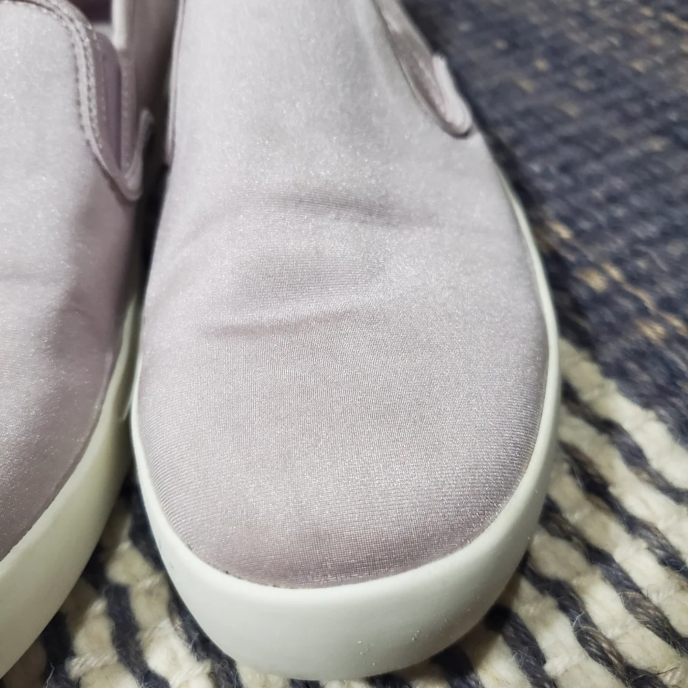 Call it spring purple flat slip on Sneakers shoes.